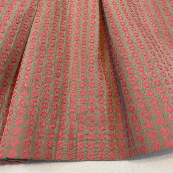 Maeve Anthropologie Polka Dot Pleated High Waisted Swing Skirt Size M Petite - Picture 11 of 15